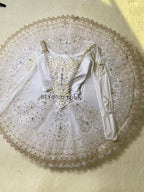 White and Gold Professional Tutu 01123