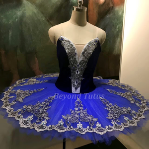 Cheaper Price Tulle black white Classical Ballet Dance Costume Pancake Tutu  Dress Blue Danube Raymonda Corsaire Blue Bird