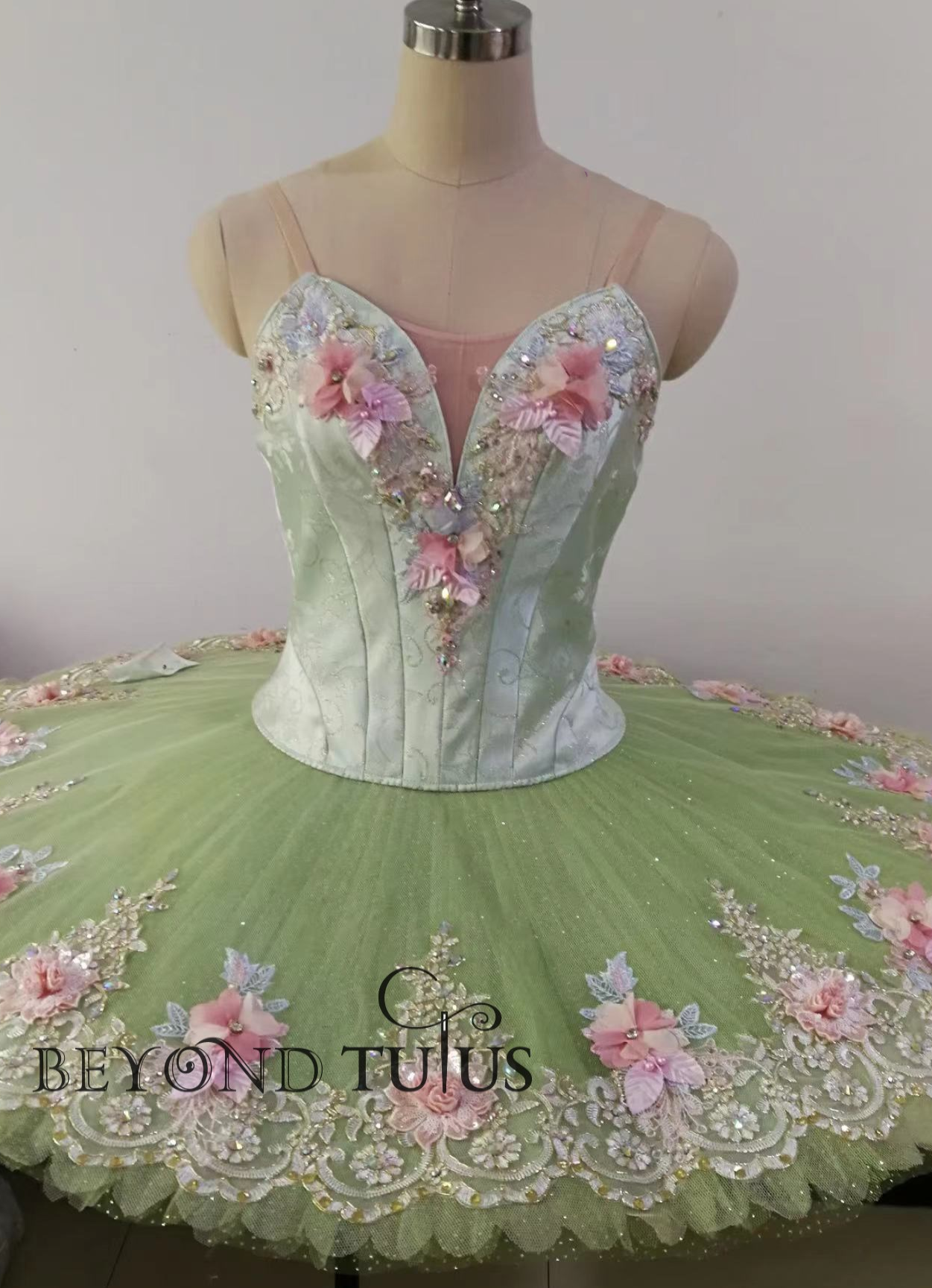 Green Floral Tutu
