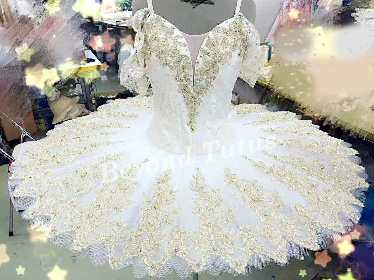 White and Gold Professional Tutu